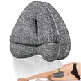 thumbnail image 1 of Soporte ortopédico para piernas para dormir mejor, alinea la columna, la cadera, la espalda y alivia el dolor del nervio ciático - Almohada para rodillas con correa elástica y funda, 1 of 5