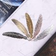 thumbnail image 4 of Marcapáginas KAIYANG de Metal con Forma de Pluma Vintage Cobre Plata, 4 of 5