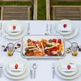 thumbnail image 3 of Countertop Chafing Dish Buffet Set Warming Tray Buffet Server Food Warmer Tempered Glass, 3 of 12