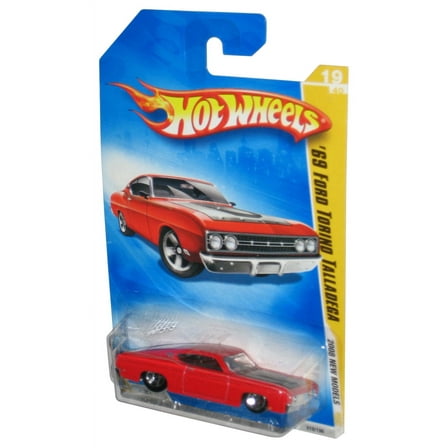 Hot Wheels 2008 New Models Red '69 Ford Torino Talladega Toy Car 019/196