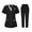 Black, variant on Abomasnow Scrubs for Women Set V-Neck Top & Pants with Poackets 4 Way Stretch Nursing Uniform S-3XL