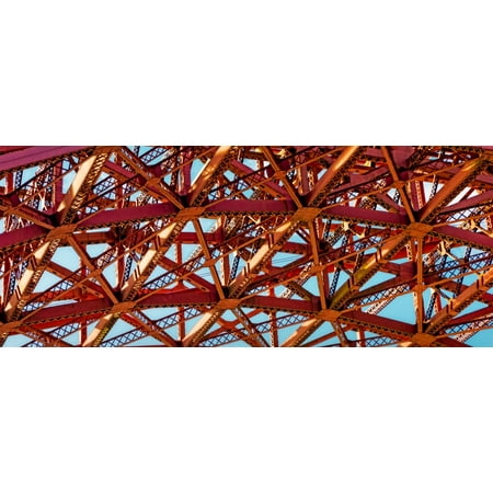 Low angle view of detail of structure of Golden Gate Bridge San Francisco Bay San Francisco California USA Canvas Art - Panoramic Images (13 x