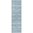 thumbnail image 2 of Addison Rugs Dream Shag Premium Machine Washable Transitional Tribal, Diamond Blue Runner Rug, 2'3" x 7'6", 2 of 8