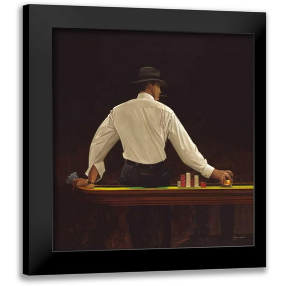 Lynch, Brent 12x13 Black Modern Framed Museum Art Print Titled - Winning Hand