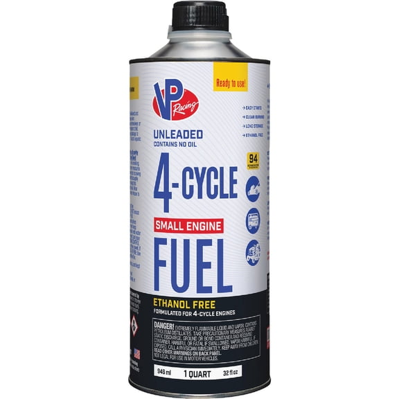VP Racing Fuels SEF 4 Cycle Unleaded Fuel Contains No Oil Quart — Residential Use, Standard Application