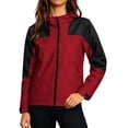 thumbnail image 2 of Aimik Women's Casual Two-Tone Hooded Windbreaker Lightweight Zippered Outdoor Coat for Travel and Sports, 2 of 6