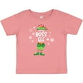 thumbnail image 3 of Inktastic Funny Christmas I'm the Boss Elf with Shoes and Hat Boys or Girls Baby T-Shirt, 3 of 5