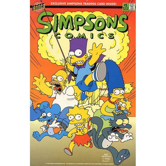 Simpsons Comics #5 (with card) VF ; Bongo Comic Book