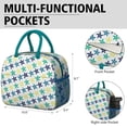 thumbnail image 6 of Lunch Bag Lunch Box for Women Reusable Insulated Lunch Bags,Water-Resistant Smile Stars Starfish Pattern Cooler Lunch Tote Bag, Large Capacity for Work Travel Picnic, 6 of 6