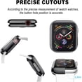 thumbnail image 5 of [1 Pack] Screen Protector Case for Apple Watch 44mm, Full Protective HD Ultra-Thin Cover Compatible with iWatch Series 4 Series 5 Series 6 SE Bumper Case, Clear, 5 of 5