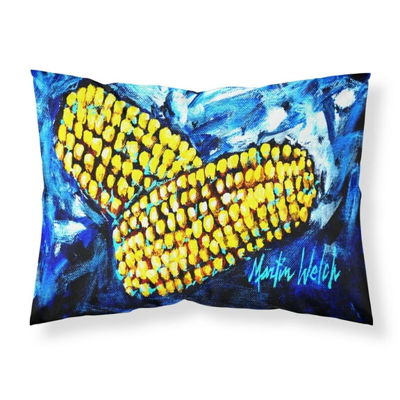 Carolines Treasures MW1235PILLOWCASE Two Corn Please Fabric Standard Pillowcase Standard multicolor