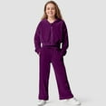 thumbnail image 2 of Hoodies for Girls Boys Fashion Sports Solid Full Zip Long Sleeve Sweatshirt Fall Winter Loose Fit Jacket with Pocket Sweatshirts Pullovers Toddler Girl, 2 of 9