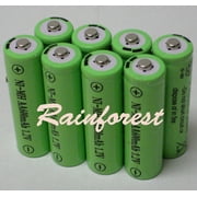 8 Piece Set AA Ni mh 600mah 1.2v Rechargeable Batteries for solar lights