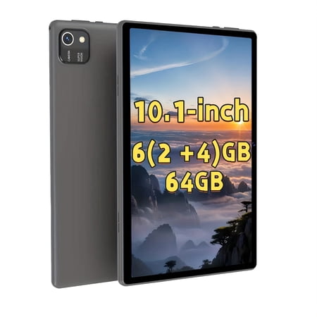 7-Inch Android Tablet 6GB RAM (2+4GB) 32GB ROM 128GB Expandable Quad-Core HD IPS Display Dual Cameras Wi-Fi Stereo Speakers Lightweight Portable for Work & Entertainment