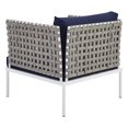 thumbnail image 5 of Side Lounge Chair Armchair, Sunbrella, Aluminum, Metal, Steel, Blue Navy, Modern Contemporary Urban Design, Outdoor Patio Balcony Cafe Bistro Garden Furniture Hotel Hospitality, 5 of 8
