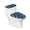 Deep Sea Shells, variant on HELLHERO Bathroom Toilet Lid Cover Set 2 Pack Cozy for Indoor Home, Universal