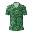 thumbnail image 2 of Daiia Soccer Pattern Men’s Polo Shirts,Solid Deck Shirt,Classic Fit, Breathable Cotton Polo for Casual and Sport Wear-X-Large, 2 of 7