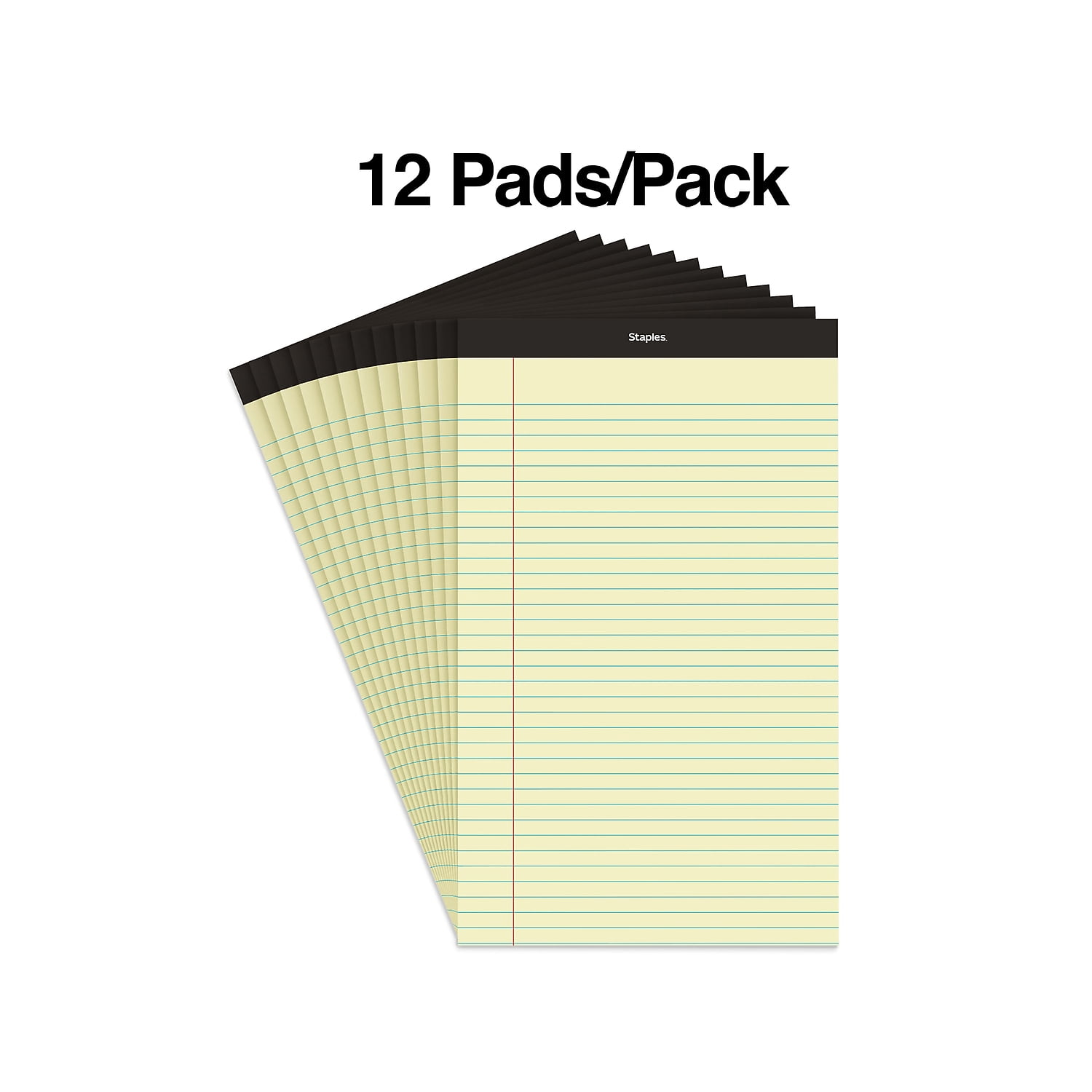 MyOfficeInnovations Notepads 8.5" x 14" Wide Yellow 50 Sheets/Pad 12 Pads/PK (26830) 163857