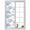 Light Blue, variant on Reusable Static Cling Window Tints, Orange Navy Blue Ombre Window Privacy Film Frosted, Abstract Beach Waves Gradient Heat Control Windows Films for Offices, Balcony, 29.5 x 118 Inches
