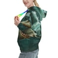 thumbnail image 2 of Sikiie Abstract Geometric Shark Women's Casual Hoodies Long Sleeve Lightweight Pullover Tops Loose Sweatshirt-X-Large, 2 of 7