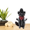 thumbnail image 5 of Raccoon Figurine Funny Lifelike Decorative Wild Animal Statue Ornament For Desk Bookshelf Mantelpiece, Realistic Molded Textures And Painted, Sturdy Construction, 5 of 9