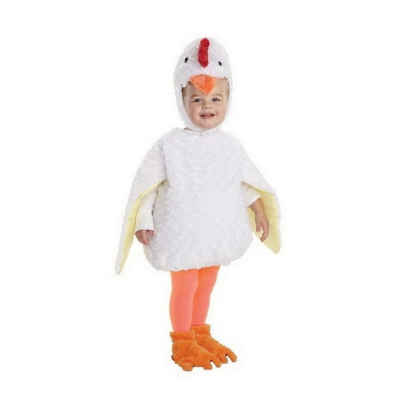 Underwraps Belly Babies Chicken Costume Child Toddler-X-Large 4-6