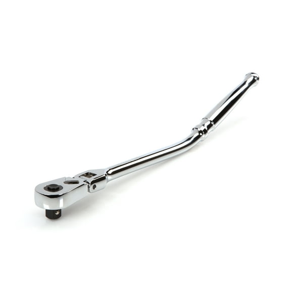 TEKTON 3/8 Inch Drive x 12 Inch Flex Head Quick-Release Bent Handle Ratchet | SRH33112