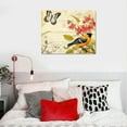 thumbnail image 4 of COMIO   Wall Art Birds on the Trees of Bloom and Butterfly Pictures Print on Canvas Painting Stretched and Framed for Wall Decor, 4 of 4