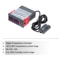 thumbnail image 3 of Controlador digital de temperatura y humedad LED digital Uxcell STC-3028 10A DC 24V, 3 of 6