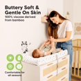 thumbnail image 3 of [ Paquete de 2 Fundas para Cambiador KeaBabies 81x41 cm Bambú ], 3 of 9