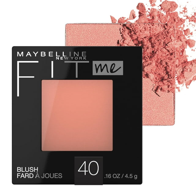 Blush Maybelline Fit Me, ligero, suave y mezclable, melocotón