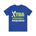 thumbnail image 2 of Funny Amputee T-Shirt “Extra assembly required V1” Humor Crew Neck T-Shirt, 2 of 6