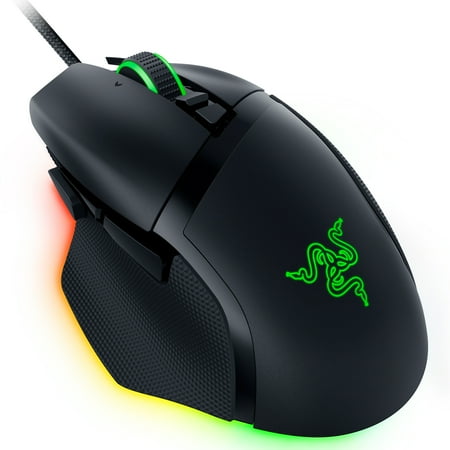 Razer - Basilisk V3 Wired Optical Gaming Mouse with Chroma RBG Lighting - Black