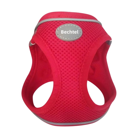 Dog Harness Vest Style Pet Walking Harness with Breathable Mesh Reflective Trim Soft Chest Harness for Small Dogs Cats