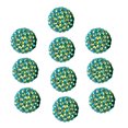 thumbnail image 1 of 10 cuentas de 20 mm con agujeros grandes, brillantes, coloridas, para joyería, fabricación de joyas, bolígrafos, llaveros, collares, redondas y brillantes., 1 of 7