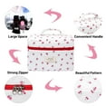 thumbnail image 3 of Gynky Makeup Bag- Large Capacity Cute Floral Travel Toiletry Bag,Cotton Cosmetic Bag Set for Women Girls Gifts Birthday, 3 of 7