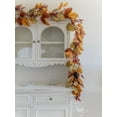 thumbnail image 3 of 6.8FT Thanksgiving Leaf Garland With Pumpkin and Pine Cone, Hanging Autumn Decor for Door, Wall, Staircase, Porch, Balcony, Fireplace, Fall Indoor Decor, 3 of 9