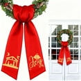 thumbnail image 2 of 2 Pack Wreath Sash for Front Door Wreath Sash Plaid Sashes Yard Doorway Indoor Outdoor Wall Ribbon Bow Home Decor, 2 of 5