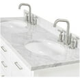 thumbnail image 6 of Ariel D061dcw2ovo Kensington 61" Free Standing Double Oval Basin Vanity Set - White, 6 of 7