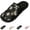 22# Black, variant on Women’s Floral Lace Embroidery Open Toe House Slippers, Breathable Mesh Slip On Indoor Bedroom Slippers Non Slip Soft Sole Casual Home Shoes for Ladies,Black 41