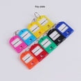 thumbnail image 3 of Suitcase Luggage ID Tag Name Holder Baggage Tags Key Keys Chain Ring Label Pendant Hanging Chain Accessory for School Office Shop Pink, 3 of 7