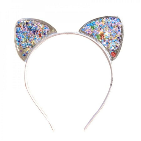 

Moresave 1Pc Baby Cute Girls Sequins Ear Design Headband Headwear Apparel Photography Prop Party Gift B