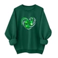 thumbnail image 2 of Uootdi Oversized St Patricks Day Sweatshirts for Women Irish Saint Pattys Shamrock Crewneck Long Sleeve Shirts Holiday Trendy Pullover Tops Gift, 2 of 6
