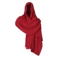 thumbnail image 3 of Capa con Capucha Yuyangstore Medieval Punk Cosplay Adulto Rojo, 3 of 8