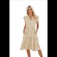 thumbnail image 2 of Vestido de Verano para Mujer, Cuello en V, Mangas con Volantes, Midi, Color Albaricoque XL, 2 of 6