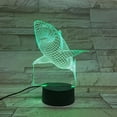 thumbnail image 5 of Led Night Light 3d Shark Lamp Multi 7 Color Changing Touch Switch Optical Table Lamp Usb Powered For Home Room Bar Party Festival Decor Kids Room, 5 of 5