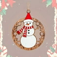 thumbnail image 3 of Christmas Wooden Ornament Hanging Decorations With Rope For Indoor Festive, 3 of 7
