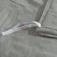thumbnail image 5 of NTBAY 3 Pieces Washed Cotton King Duvet Cover Set, Breathable Zipper Closure Comforter Cover Set for Kids, Light Gray, 5 of 5