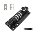 thumbnail image 1 of Ruifaya CQJJTKX Cerradura de combinación de perno, cerradura de pestillo deslizante de seguridad de puerta de combinación de 4 dígitos, perno de barril de combinación de aleación de zinc sólido engr, 1 of 7
