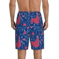 thumbnail image 3 of Easygdp Chicken and Rooster Men's Short Pajama Pants, Sleep Shorts, Household Pants, Casual Pants with Pockets - XX-Large, 3 of 9